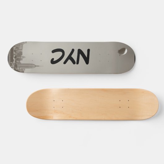 Manhattan-Skyline, NYC Skateboard (Horizontal)