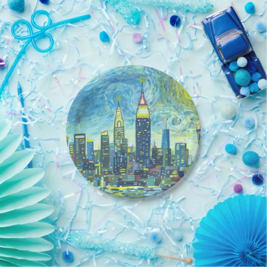 Manhattan-Skyline Pappteller (Party)