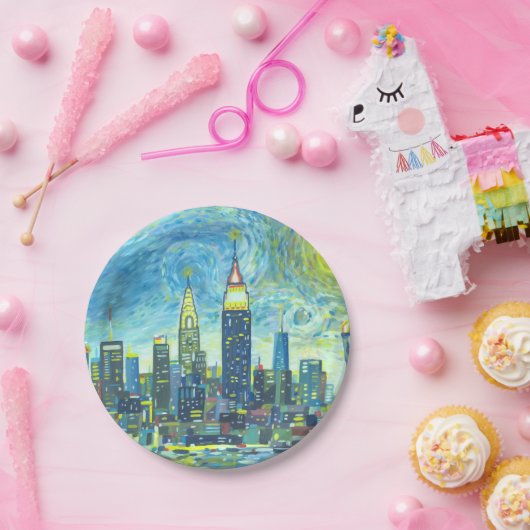 Manhattan-Skyline Pappteller (Party)