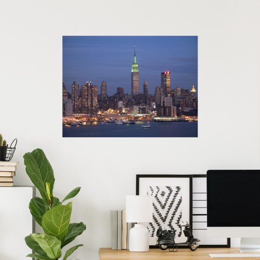 Manhattan Skyline Poster (Heimbüro)