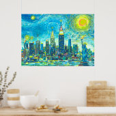 Manhattan Skyline Poster (Küche)