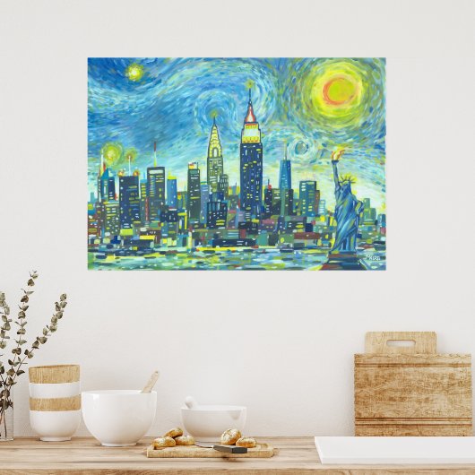 Manhattan Skyline Poster (Küche)