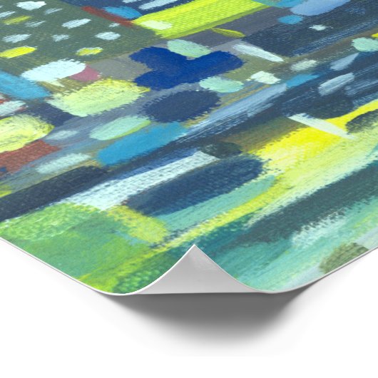 Manhattan Skyline Poster (Ecke)