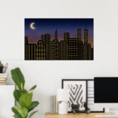 Manhattan Skyline Poster (Heimbüro)