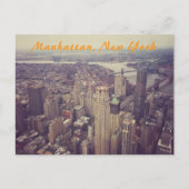 Manhattan Skyline Postkarte (Vorderseite)