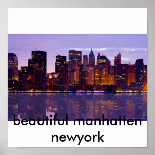 Manhattan-Skyline, schönes Manhatten newyork Poster
