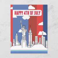 Manhattan Skyline und Freiheitsstatue 4. Juli