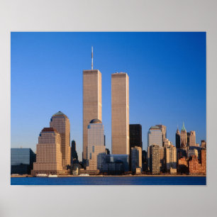 Manhattan Skyline und Hudson River, New York, 2 Poster