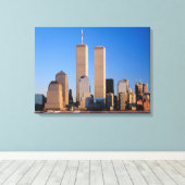 Manhattan Skyline und Hudson River, New York, Leinwanddruck (Insitu (Holzboden))