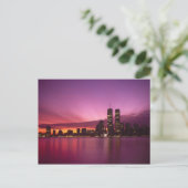 Manhattan Skyline und Hudson River, New York, Postkarte (Stehend Vorderseite)