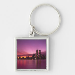 Manhattan Skyline und Hudson River, New York, Schlüsselanhänger