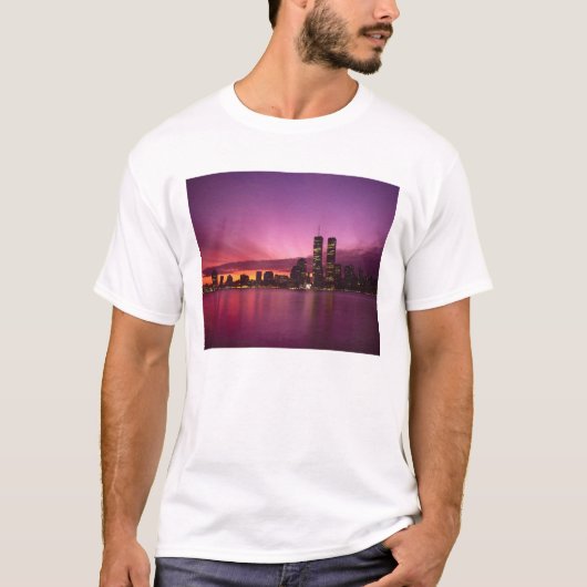 Manhattan Skyline und Hudson River, New York, T-Shirt (Vorderseite)