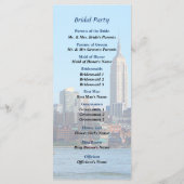 Manhattan Skyline vom Hoboken Wedding Program Programm (Rückseite)