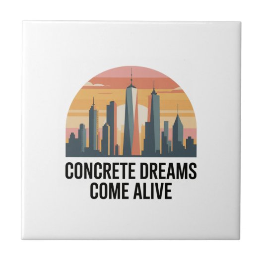 Manhattan State of Mind New York Fliese (Vorderseite)