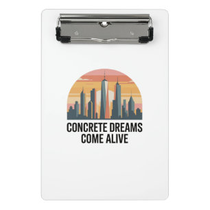 Manhattan State of Mind New York Mini Klemmbrett
