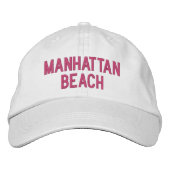 MANHATTAN-STRAND BESTICKTE BASEBALLKAPPE (Vorderseite)