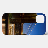 Manhattan und Brooklyn Bridge bei Dämmerung Case-Mate iPhone Hülle (Rückseite (Horizontal))