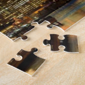 Manhattan und Brooklyn-Brücke an der Dämmerung Puzzle (Seite)