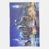 Manhattan und Hudson Geschirrtuch (Vertikal)