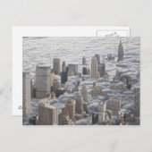 Manhattan Under Cloudy Sky Postkarte (Vorne/Hinten)