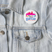 Manhattan unterstützt Kathryn Garcia für NYC Mayor Button (Beispiel)