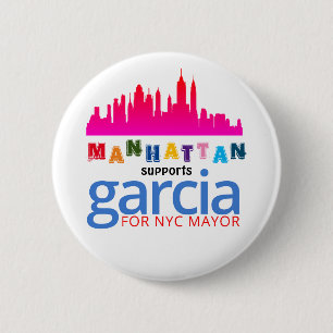 Manhattan unterstützt Kathryn Garcia für NYC Mayor Button