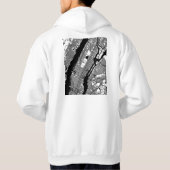Manhattan USA City Map Hoodie (Rückseite)