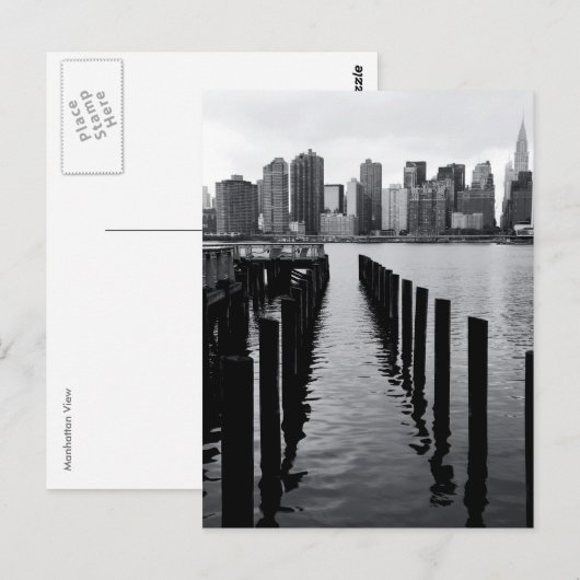 Manhattan View Postkarte (Vorne/Hinten)