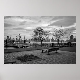 Manhattan View von Brooklyn Williamsburg Poster