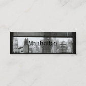Manhattan-Visitenkarte Mini Visitenkarte (Rückseite)