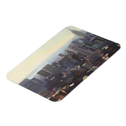 Manhattan vom Rockefeller Gebäude 2012 Magnet (Linke Seite)