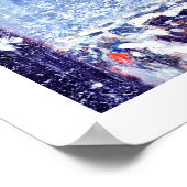 Manhattan Winter Scene Malerei. Fine Art Print Poster (Ecke)