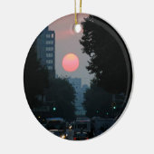 Manhattanhenge: Einstellung der pinkish orange Keramikornament (Links)