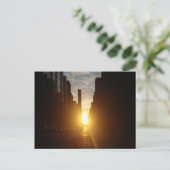 Manhattanhenge Postkarte (Stehend Vorderseite)