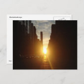 Manhattanhenge Postkarte (Vorne/Hinten)