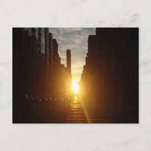 Manhattanhenge Postkarte