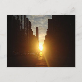 Manhattanhenge Postkarte