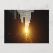 Manhattanhenge Postkarte (Vorderseite)