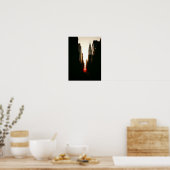 Manhattanhenge und Chrysler-Gebäude, klein Poster (Küche)