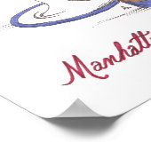 Manhattans & Margaritas | Anpassbar Poster (Ecke)