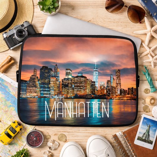 Manhatten Cityscape Laptopschutzhülle