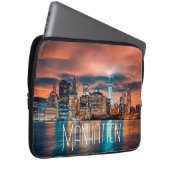 Manhatten Cityscape Laptopschutzhülle (Vorne Rechts)