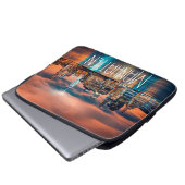 Manhatten Cityscape Laptopschutzhülle (Vorne Knopf)