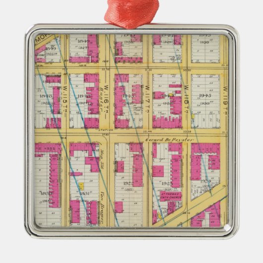 Manhatten, New York 11 Ornament Aus Metall (Vorne)