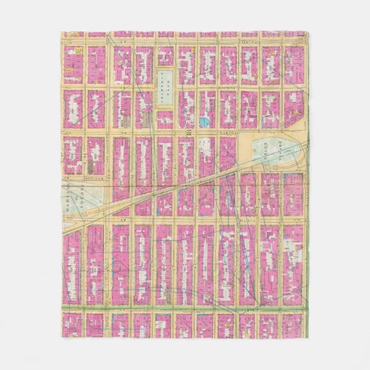 Manhatten, New York 12 Fleecedecke (Vorderseite)