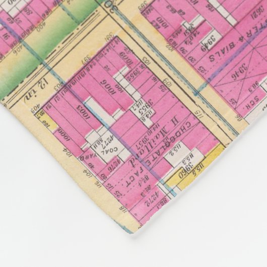 Manhatten, New York 12 Fleecedecke (Ecke)