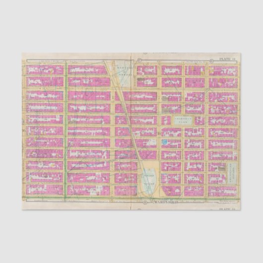 Manhatten, New York 12 Seidenpapier (Vorderseite)