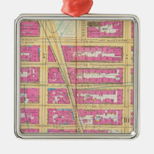 Manhatten, New York 12 Silbernes Ornament