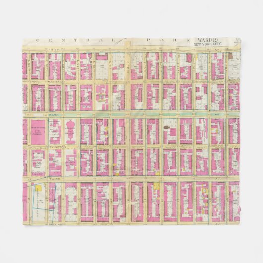 Manhatten, New York 3 Fleecedecke (Vorderseite (Horizontal))