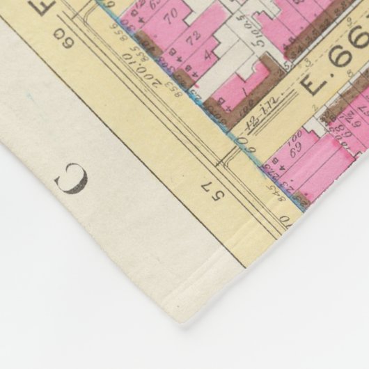 Manhatten, New York 3 Fleecedecke (Ecke)